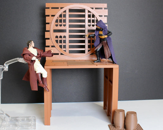 Noodle Bar Display for Star Wars The Black Series 6 Inch Figures, The Acolyte Diorama Display Designed by Landspeeder Luke
