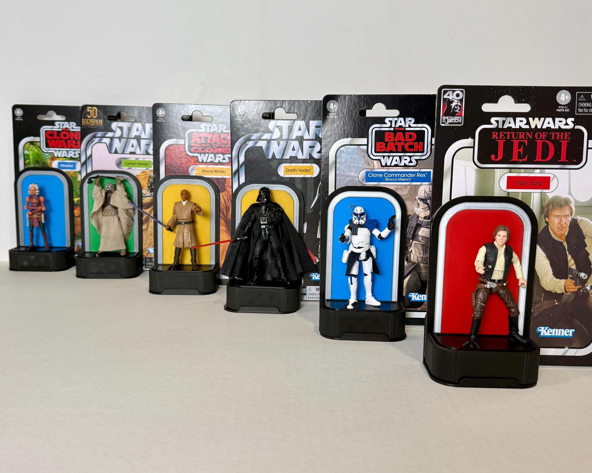 Cardback Keeper Stands for Star Wars The Vintage Collection 3.75" Figures Designed by Landspeeder Luke
