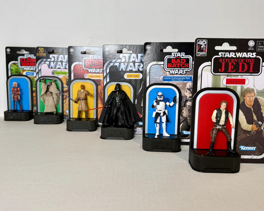 Cardback Keeper Stands for Star Wars The Vintage Collection 3.75" Figures Designed by Landspeeder Luke