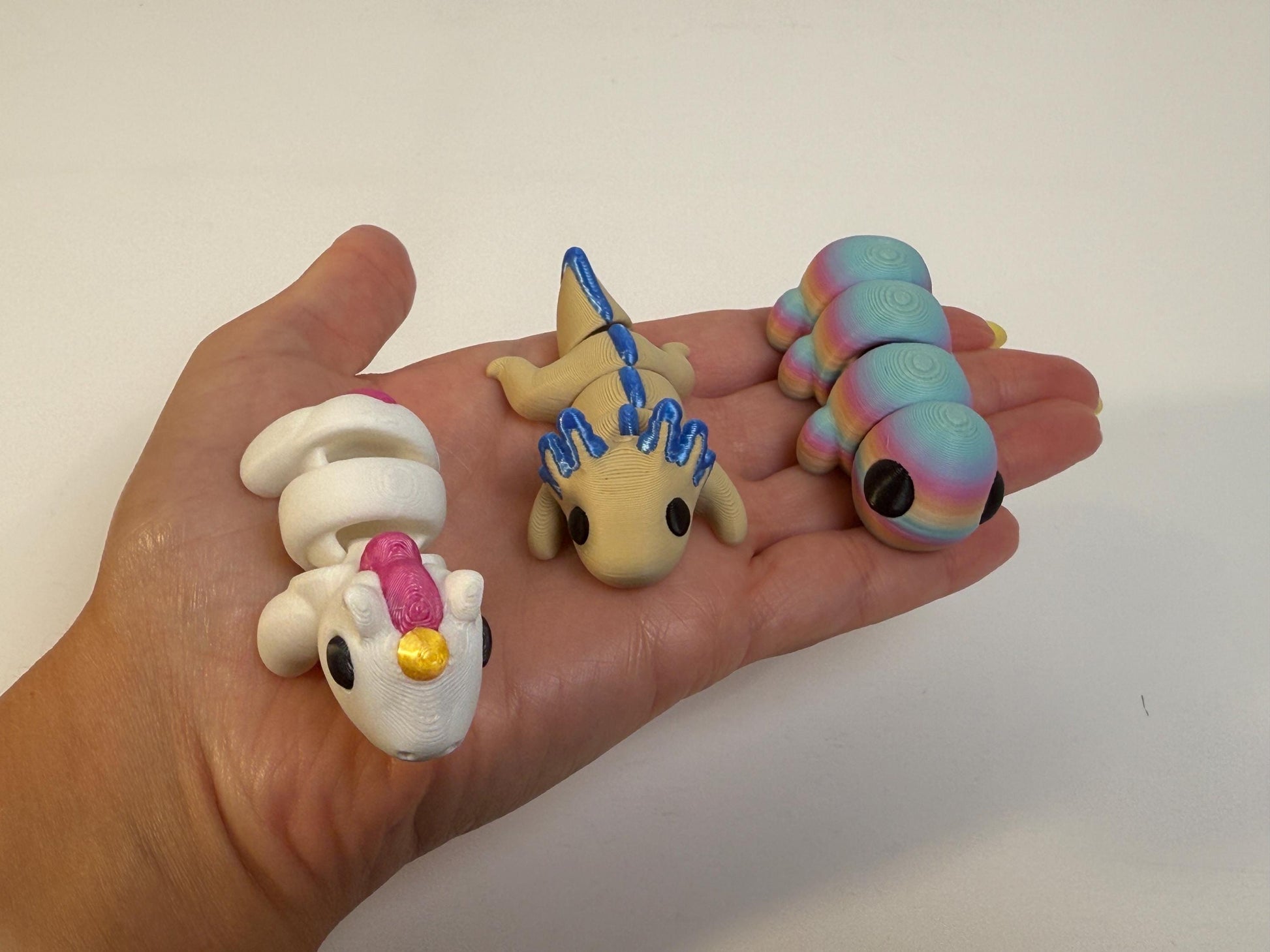 Forest Friends 6 Pack | ZOU3D | Flexi Articulated Sensory Fidgets | 3D Printed Toy | Baby Animals | Wiggle Toy | Stocking Stuffer Gift