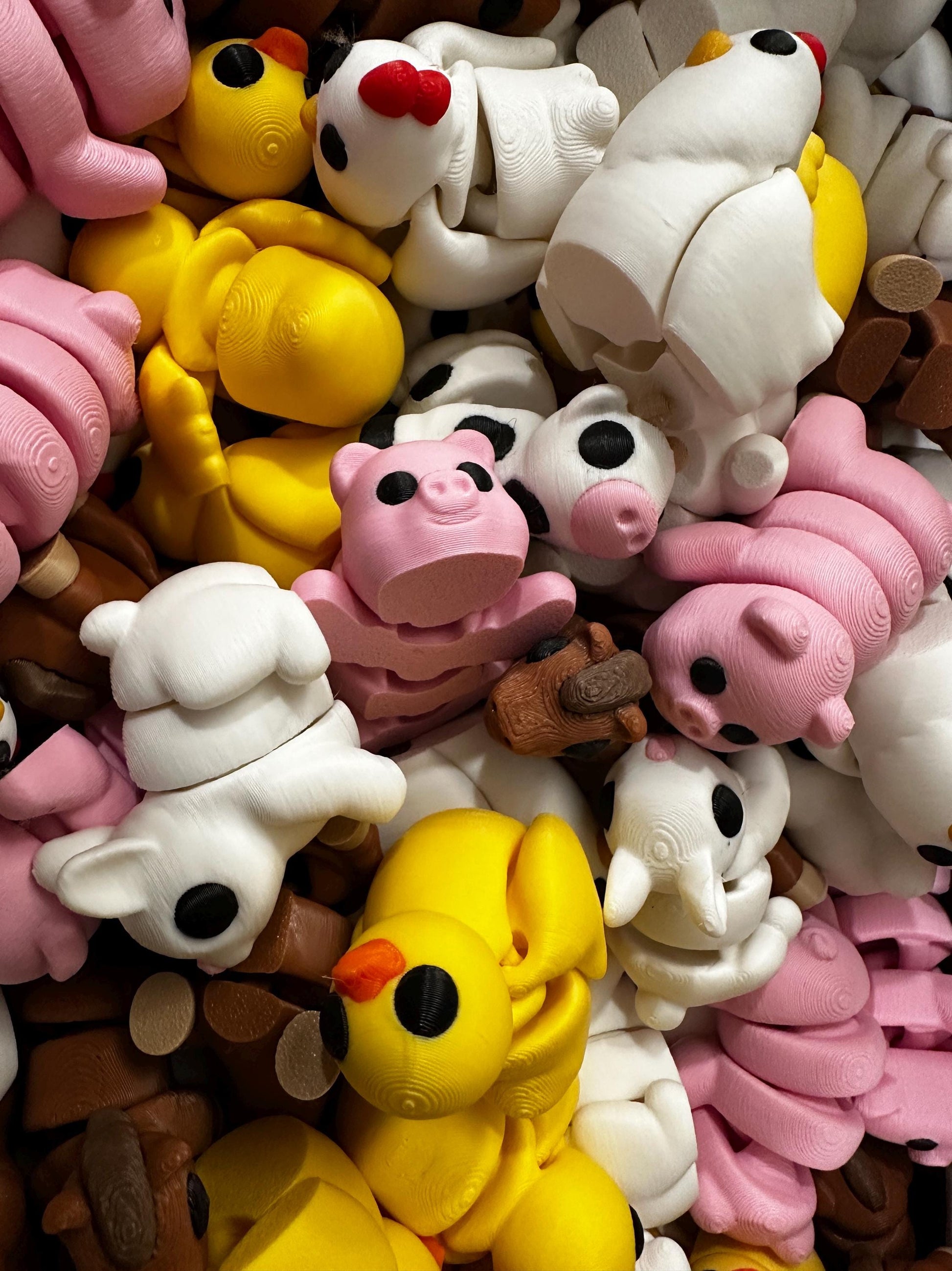 Fidget Friends Mystery 6 pack Zou 3D Animal | Flexi Articulated Sensory Fidgets | 3D Printed Fidget Toy | Baby Animals