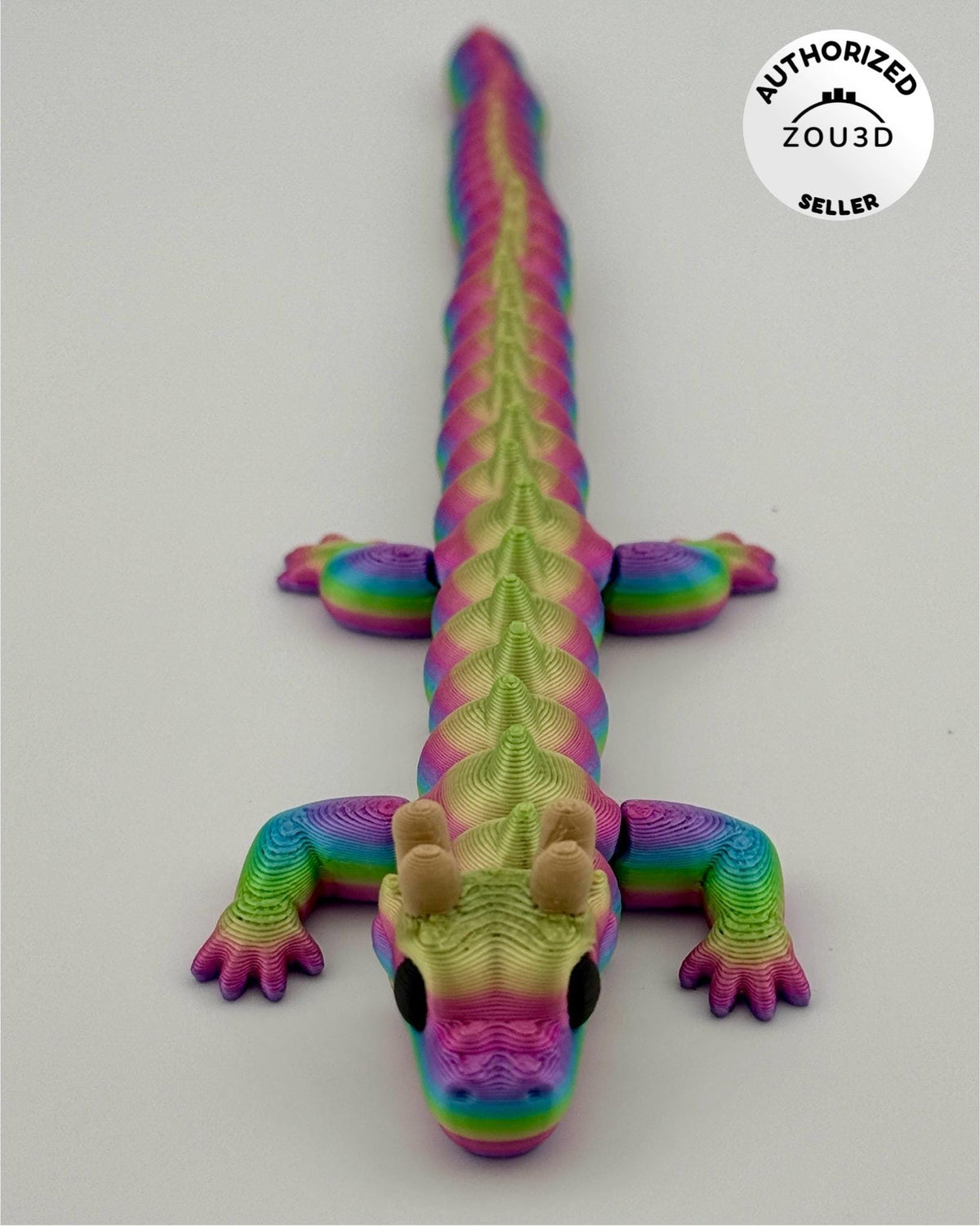 3D Printed Articulated Dragon: Flexi Fidget Desk Toy