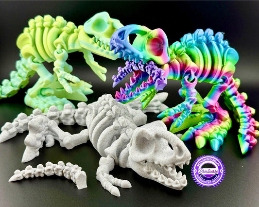 T-Rex Large Fidget Friend Flexi Articulated Sensory Fidget 3D Printed Animal Wiggle Stocking Stuffer Teacher Gift Tyrannosaurus Therapy Toy