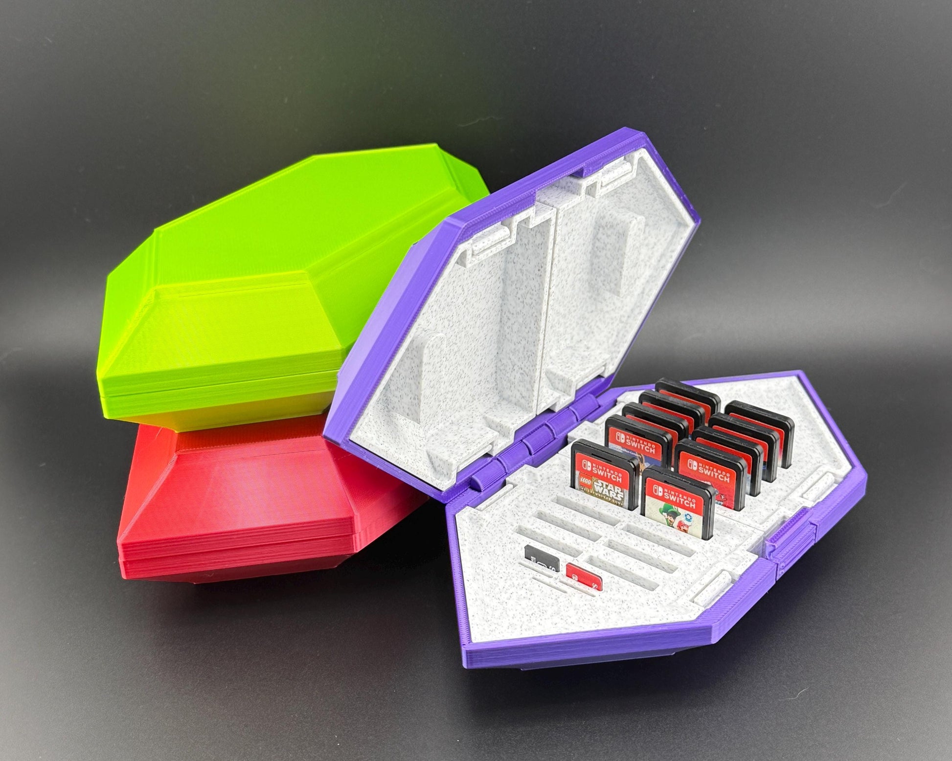 Rupee Game Card Holder for Nintendo Switch Game Cards, Legend of Zelda Inspired SD Card Holder, Game Cartridge Organizer, 3D Printed