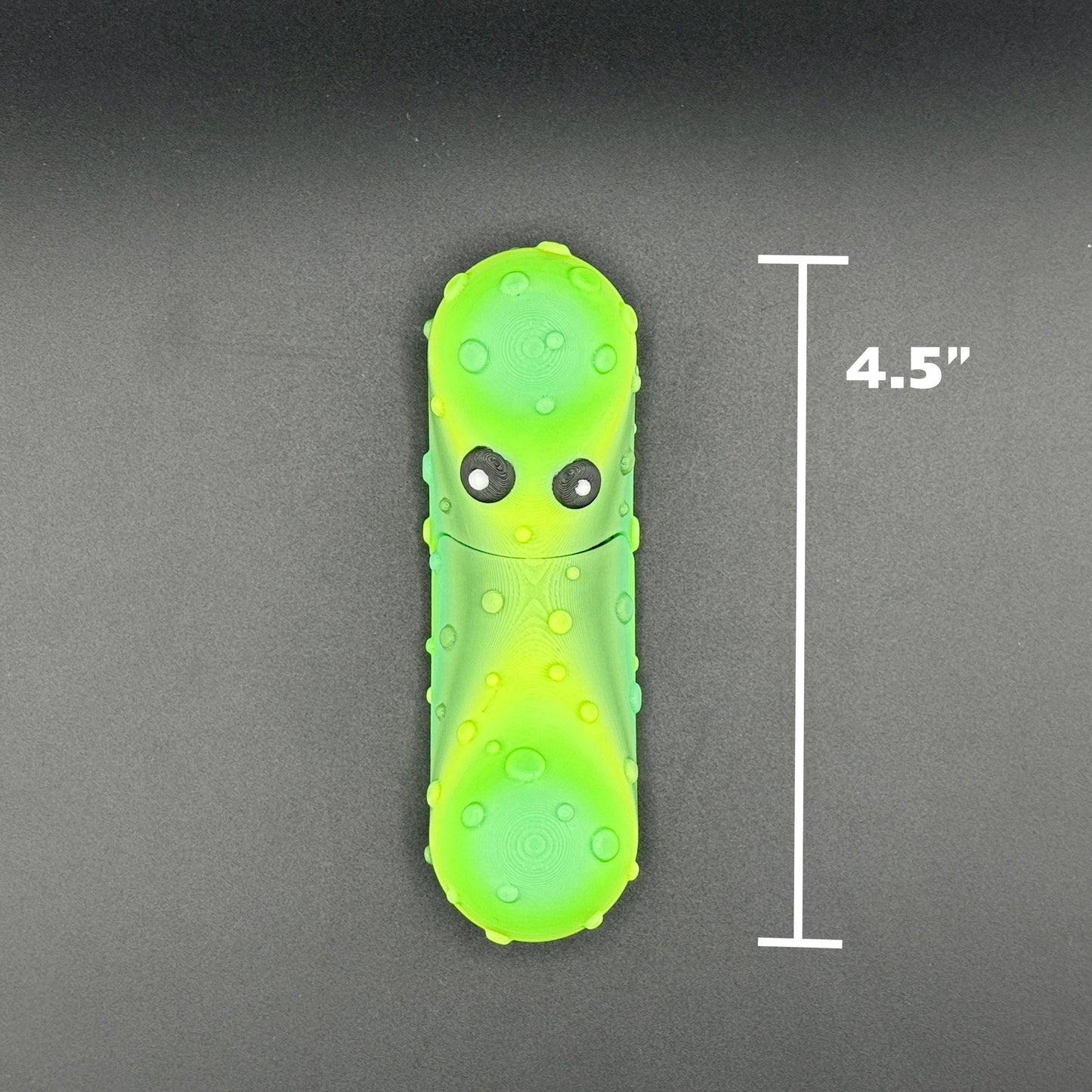 Large Tickles the Pickle 3D Printed Articulating Pickle Fidget, Single or 2 pack