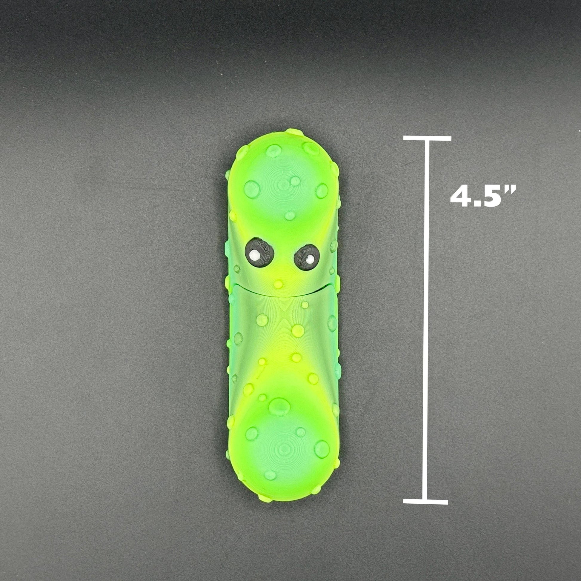 Large Tickles the Pickle 3D Printed Articulating Pickle Fidget, Single or 2 pack