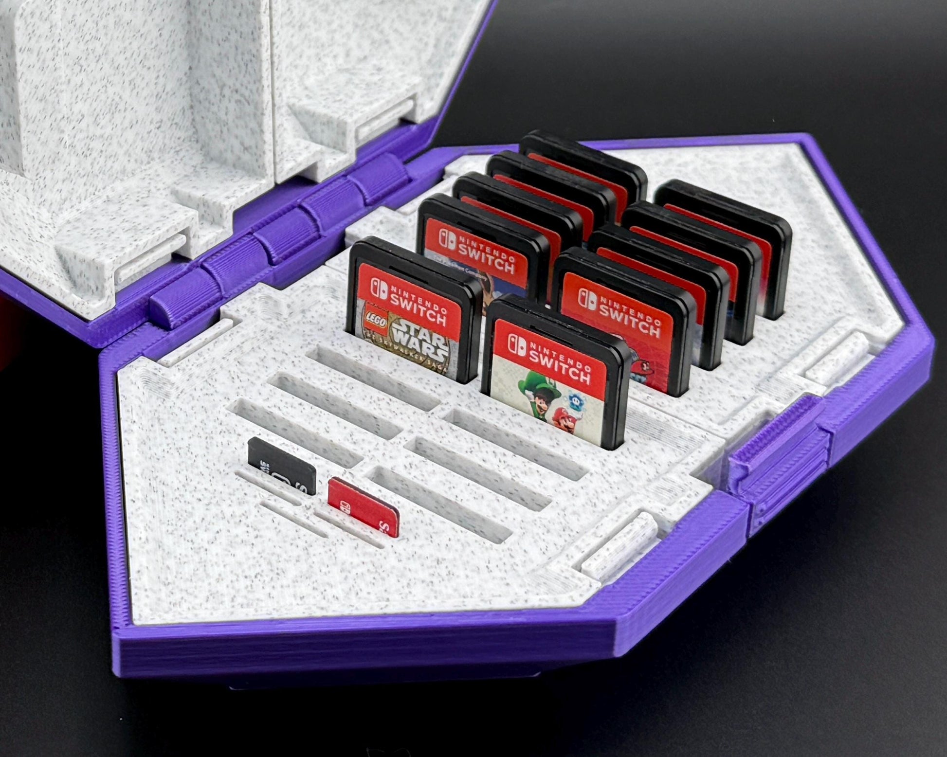 Rupee Game Card Holder for Nintendo Switch Game Cards, Legend of Zelda Inspired SD Card Holder, Game Cartridge Organizer, 3D Printed