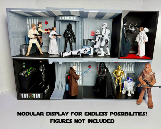 Death Star Station Stacker Display for Star Wars The Black Series 3D Printed Figure Display for Star Wars 1/12 Scale A New Hope Figures