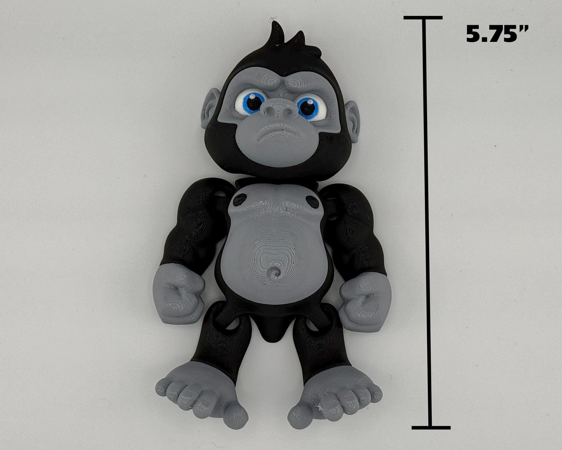 Large Gorilla Fidget Friend Printverse Flexi Articulated Sensory Fidget 3D Printed Animal Wiggle for Teacher Cute Therapy Toy