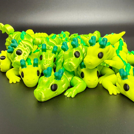 Lucky Dragon Fidget Friend ZOU3D Flexi Articulated Sensory Fidget St. Patrick's Day 3D Printed Animal Gift for Teacher Cute Therapy Toy