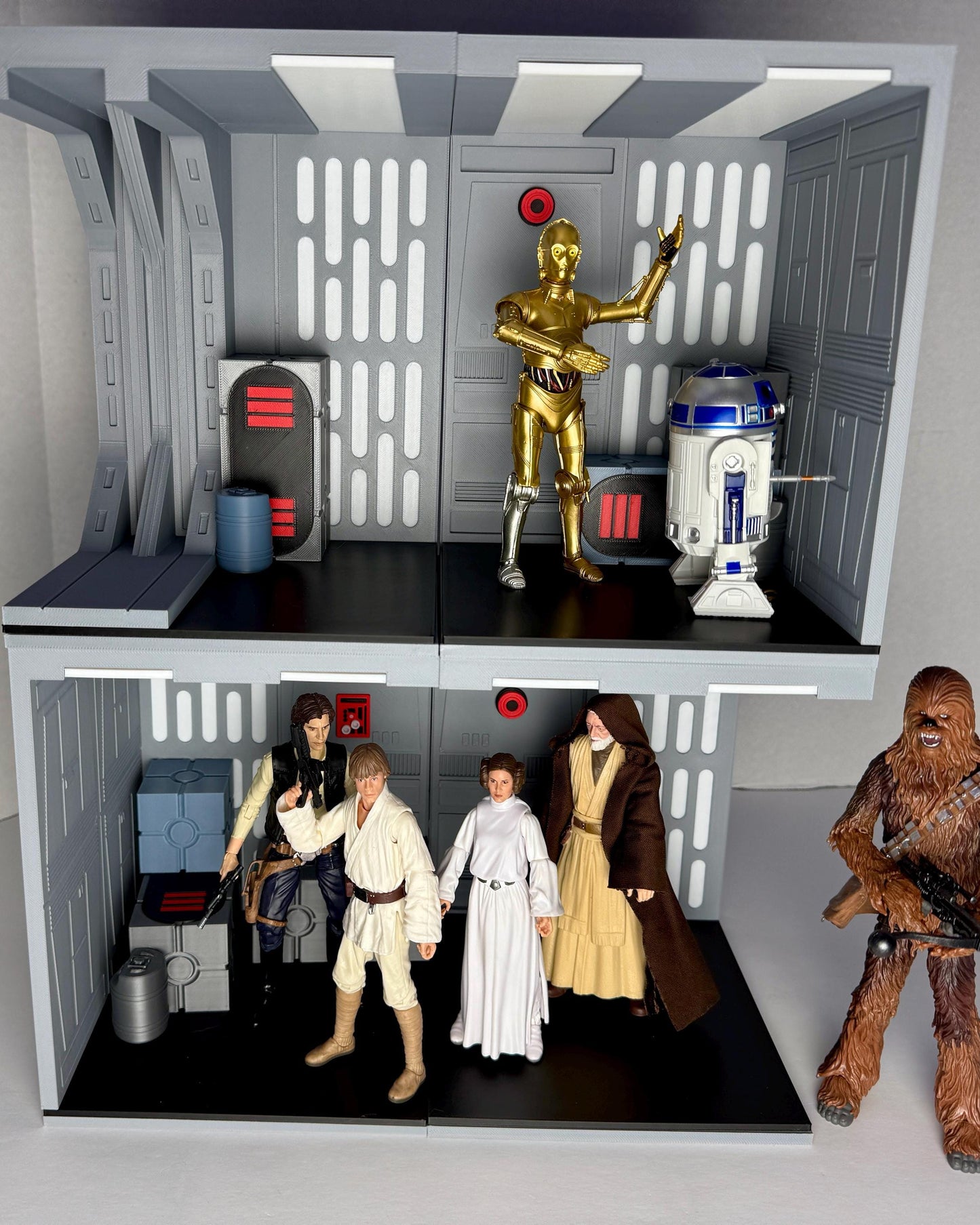 Death Star Station Stacker Display for Star Wars The Black Series 3D Printed Figure Display for Star Wars 1/12 Scale A New Hope Figures