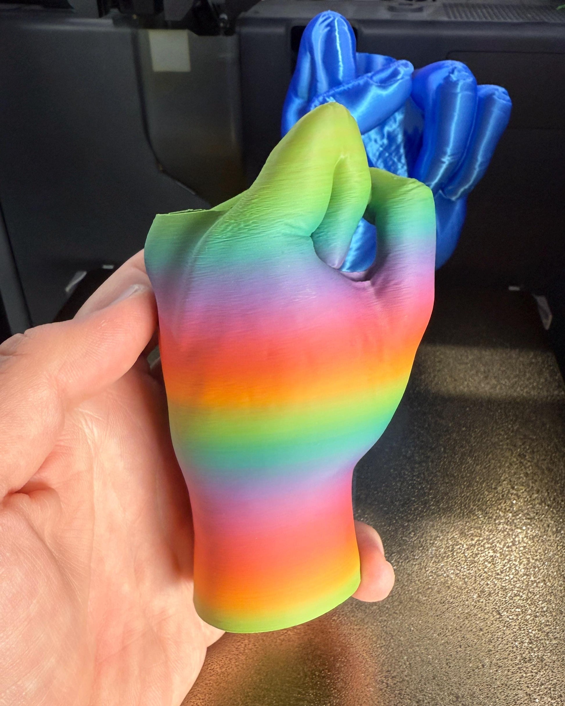 Middle Finger Collapsing Sword Funny Adult Fidget Gag Gift Desk Toy Funny Novelty Gift 3D Printed Gift Idea Fidget Toy Rainbow Pride Options