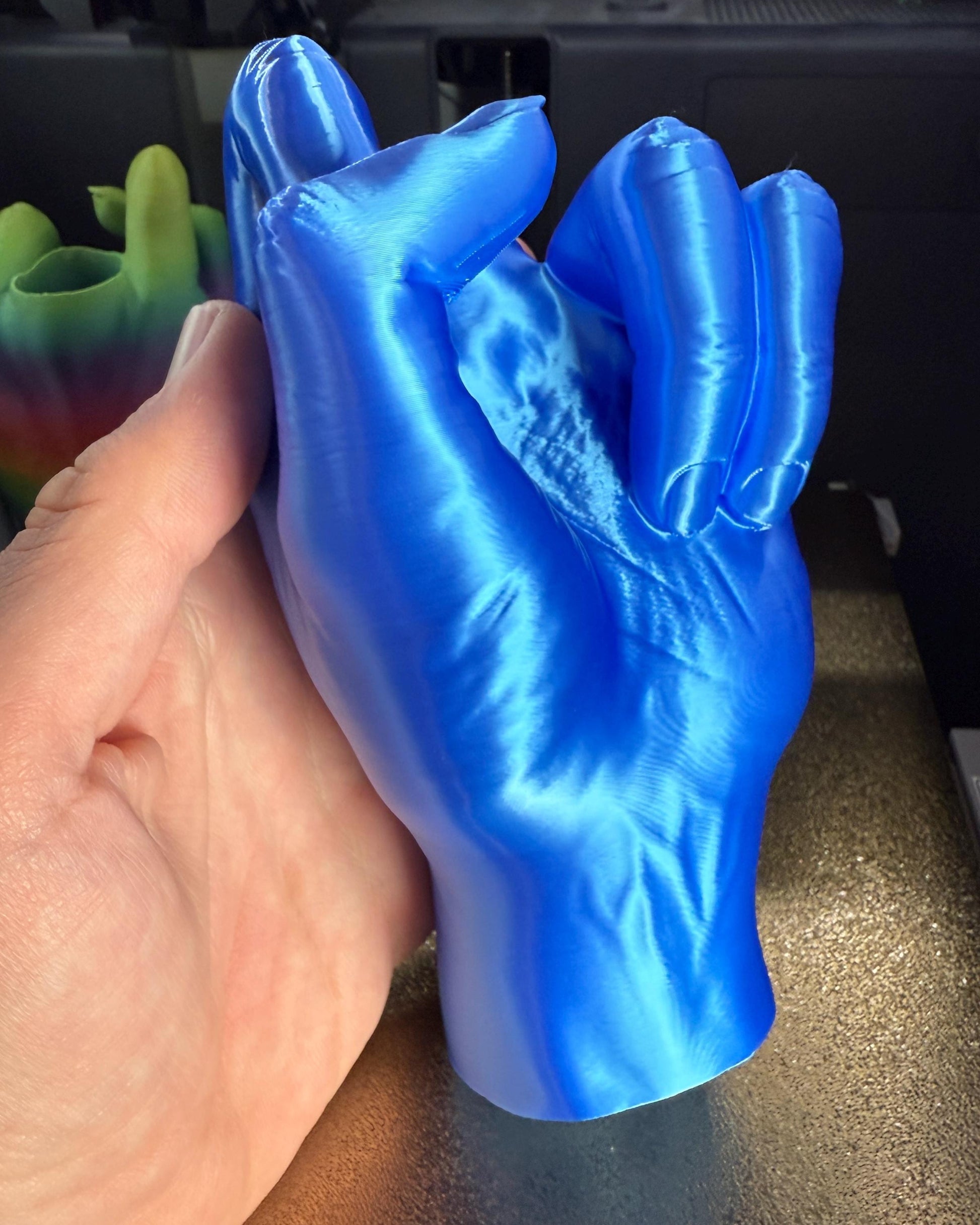 Middle Finger Collapsing Sword Funny Adult Fidget Gag Gift Desk Toy Funny Novelty Gift 3D Printed Gift Idea Fidget Toy Rainbow Pride Options