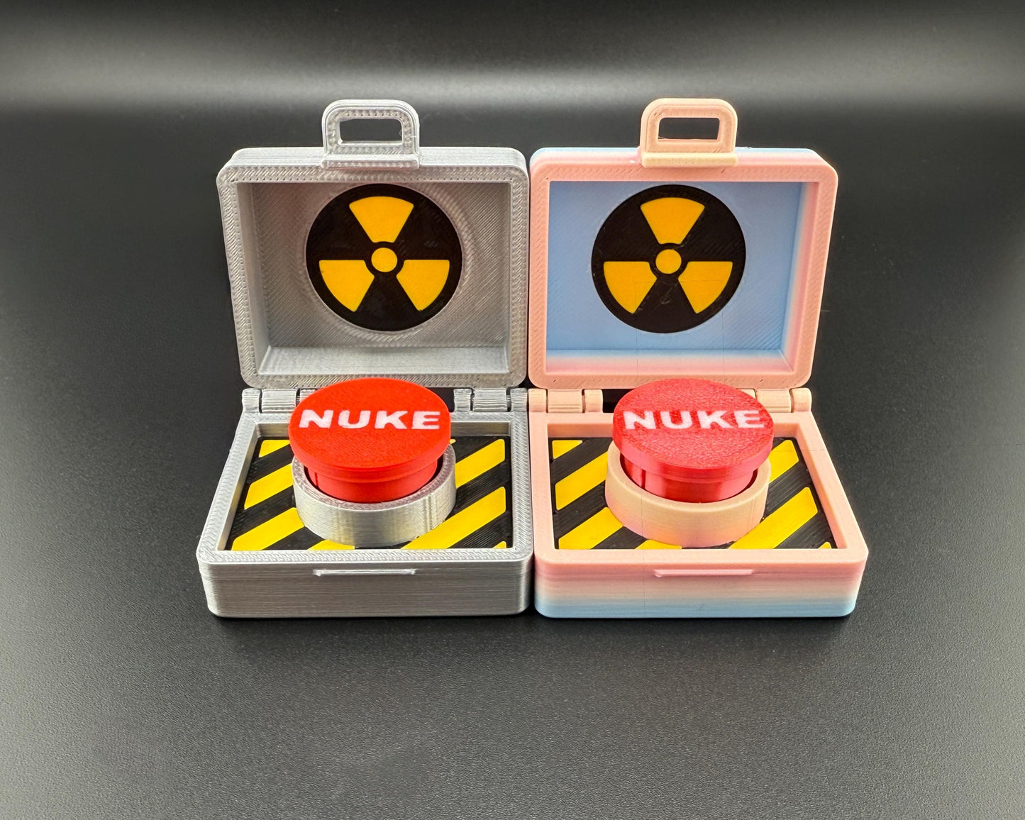Nuke Briefcase Clicker Toy – Loud Mechanical Switch Fidget – Spy Toy, Desk Fidget, Stress Relief Gadget, Novelty Gift for Adults