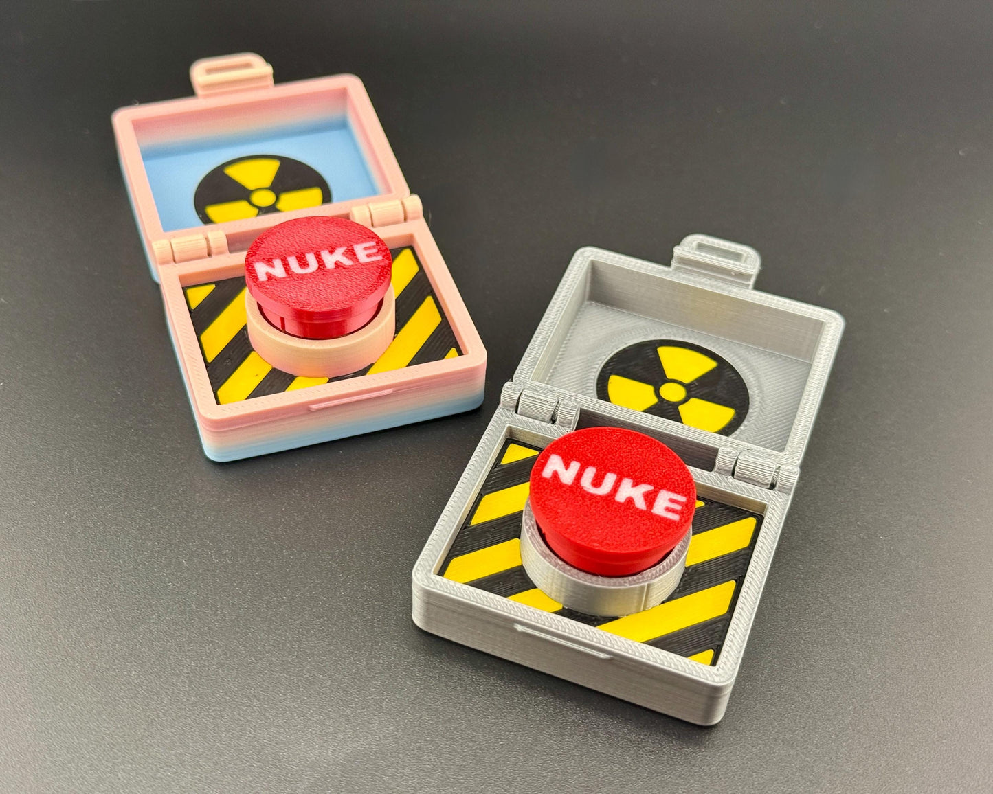 Nuke Briefcase Clicker Toy – Loud Mechanical Switch Fidget – Spy Toy, Desk Fidget, Stress Relief Gadget, Novelty Gift for Adults