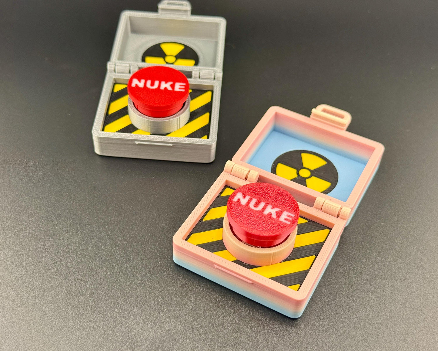 Nuke Briefcase Clicker Toy – Loud Mechanical Switch Fidget – Spy Toy, Desk Fidget, Stress Relief Gadget, Novelty Gift for Adults