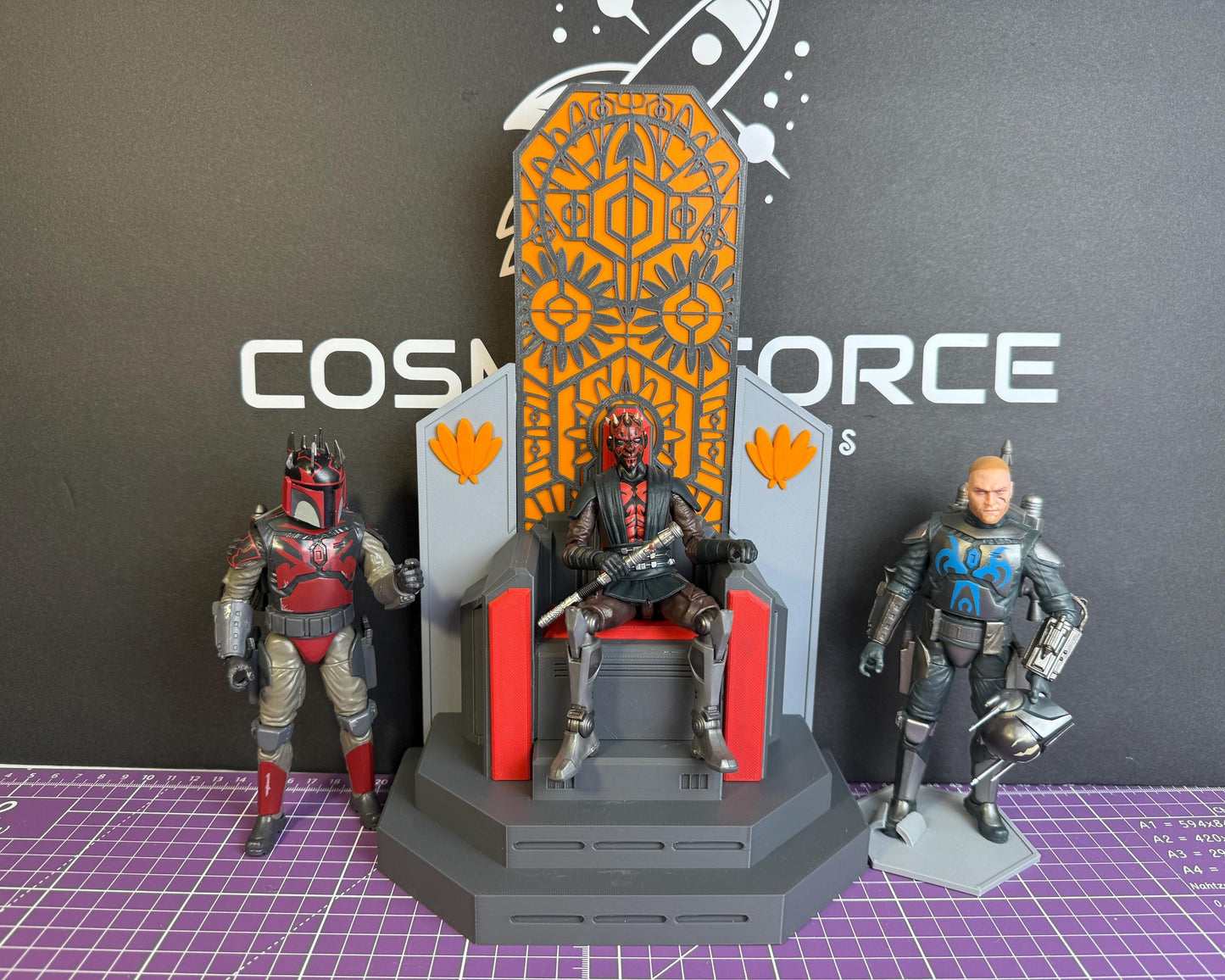 Throne of Mandalore for Star Wars The Black Series | 1/12 Scale Star Wars Diorama Chair | Mandalorian Display Seat for 6-Inch Action Figures