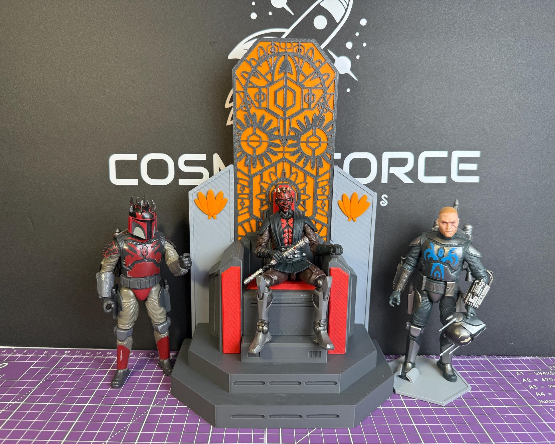 Throne of Mandalore for Star Wars The Black Series | 1/12 Scale Star Wars Diorama Chair | Mandalorian Display Seat for 6-Inch Action Figures
