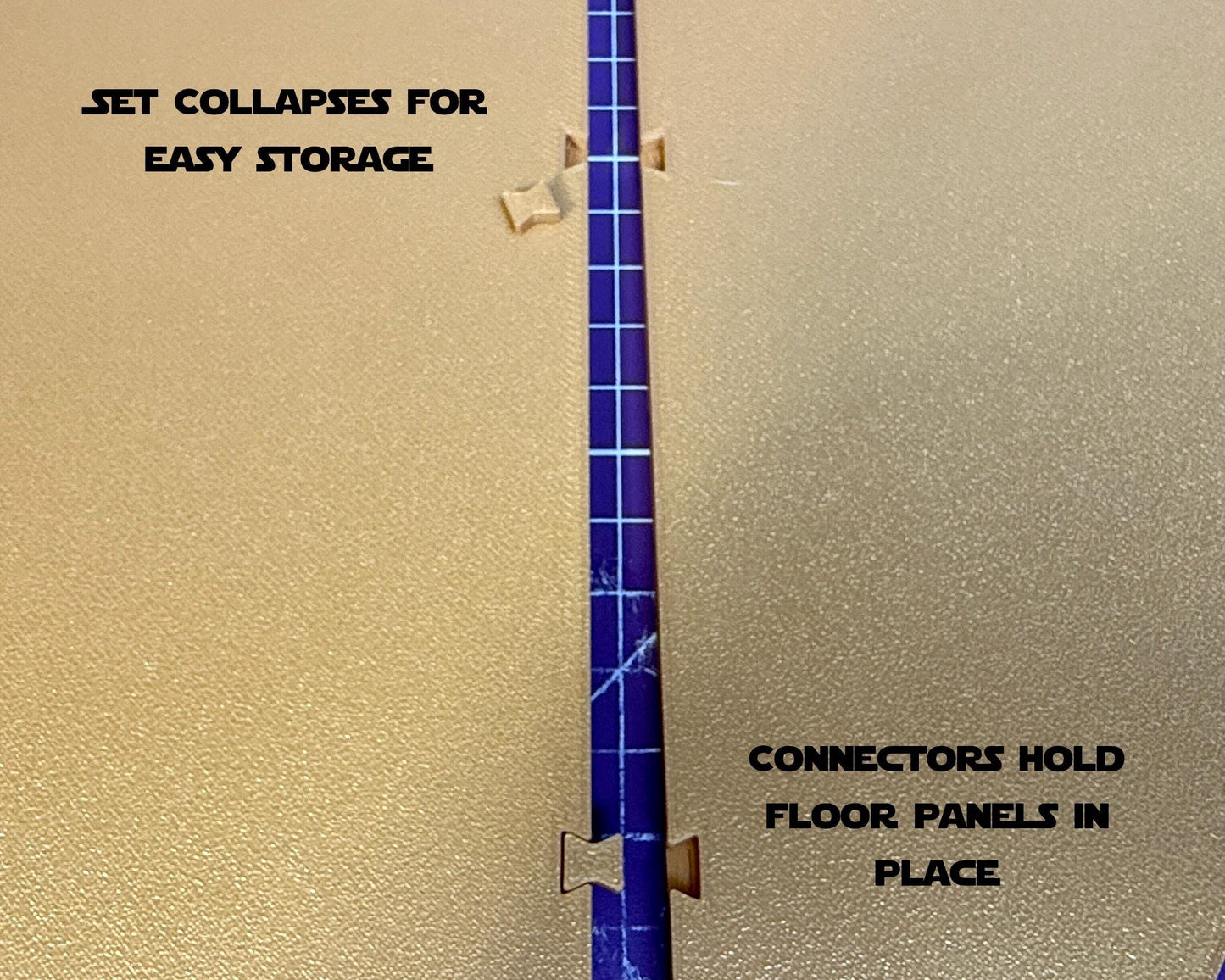 Jedi Temple Display for Star Wars The Black Series 6 Inch Scale Figures | Hallway or Stairs Option | 3D Printed Figure Display Riser