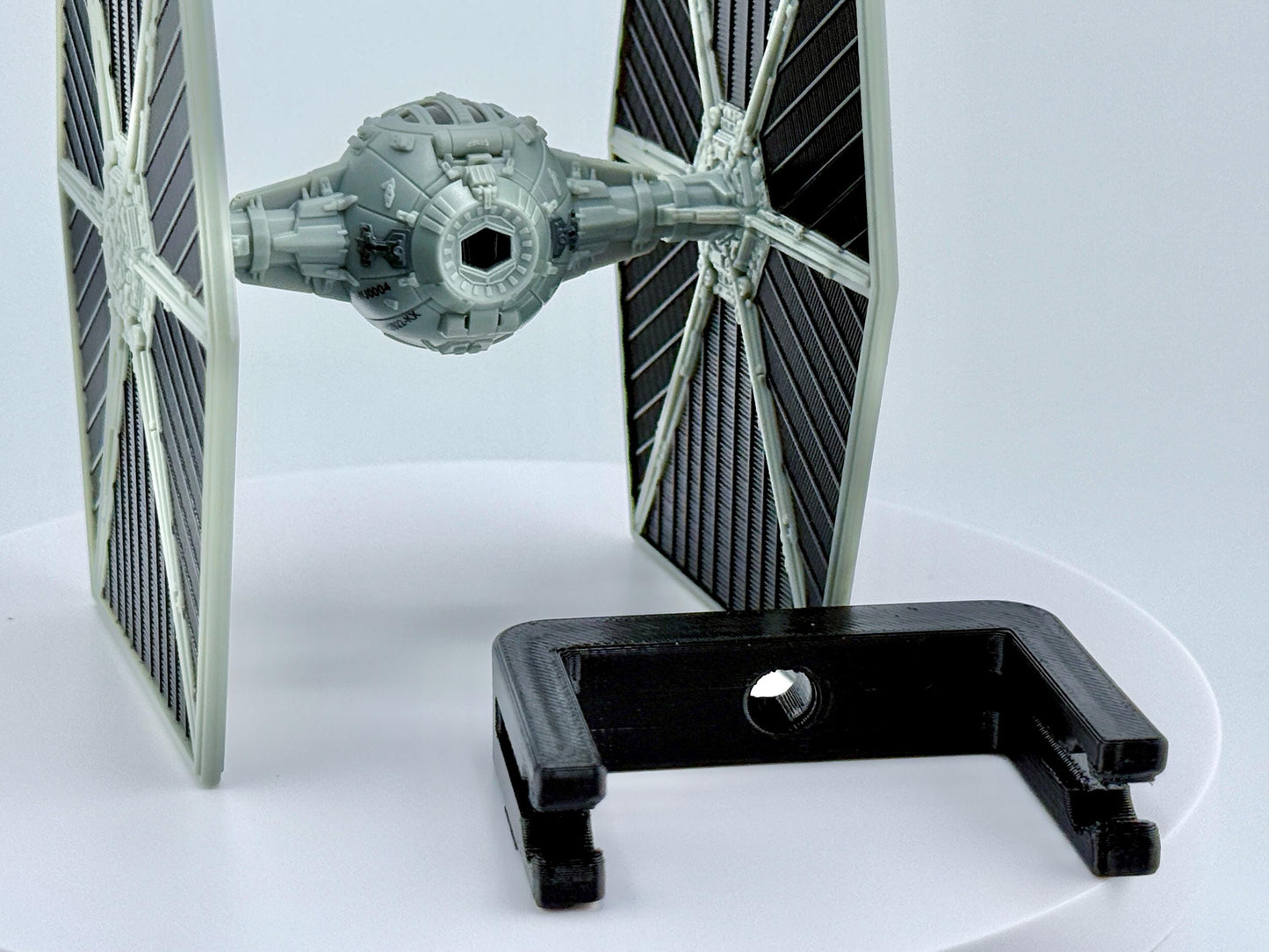 TIE Fighter Flight Stand STL File | Modular Display Stand for Micro Galaxy Squadron | Cosmic Swap Flight Stands Digital Download