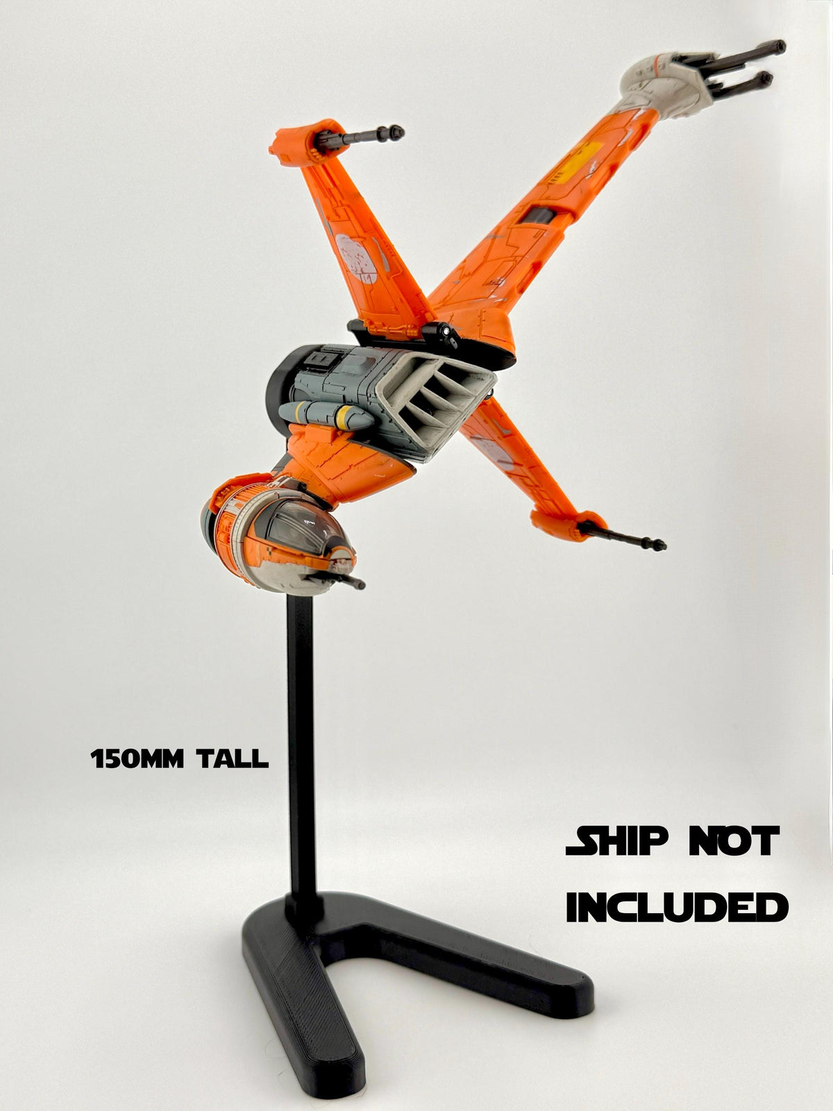 B-Wing Flight Stand – Cosmic Swap Modular Display System for Micro Galaxy Squadron | Fixed-Height, Multi-Height, and Dynamic Packs