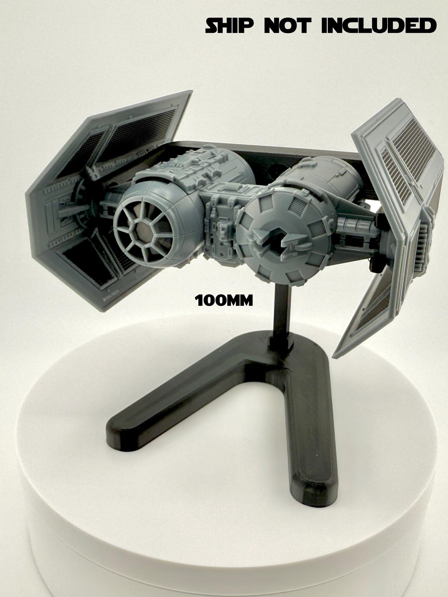 TIE Bomber Flight Stand for Micro Galaxy Squadron | Cosmic Swap Flight Stands | Fixed-Height, Multi-Height, Dynamic Packs | Starfighter