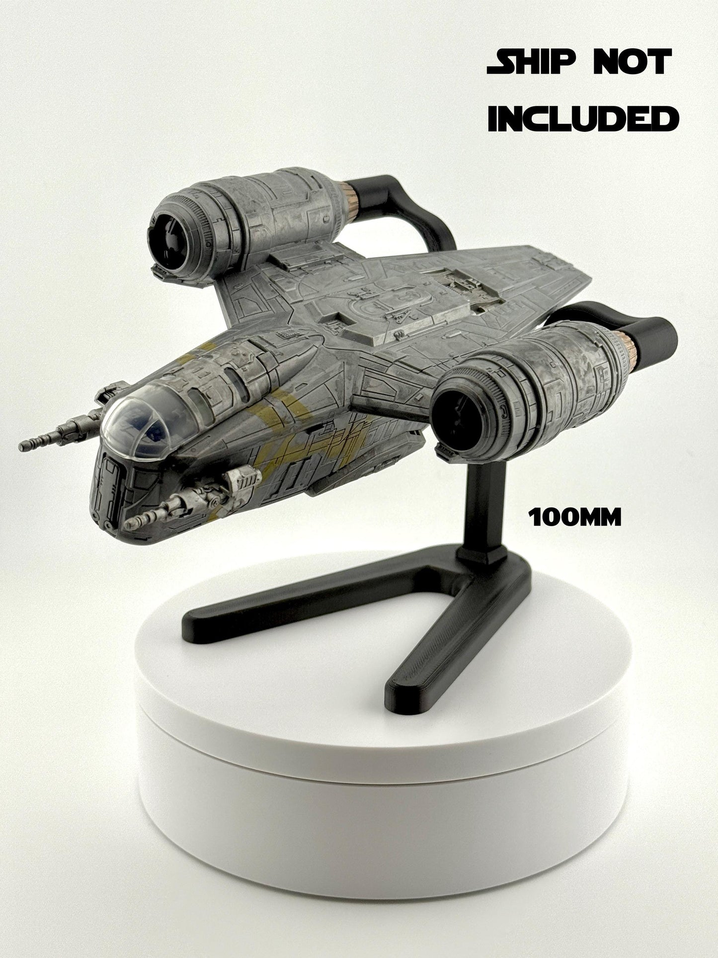 Razor Crest Flight Stand for Micro Galaxy Squadron | Cosmic Swap Flight Stands | Fixed-Height, Multi-Height, Dynamic Packs | Starship