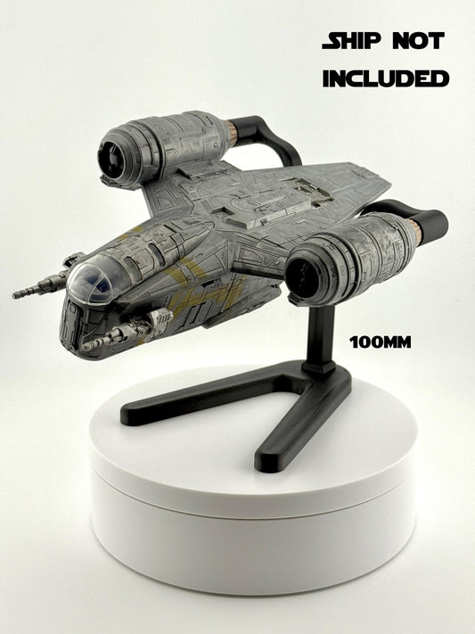 Razor Crest Flight Stand STL File | Modular Display Stand for Micro Galaxy Squadron | Cosmic Swap Flight Stands Digital Download