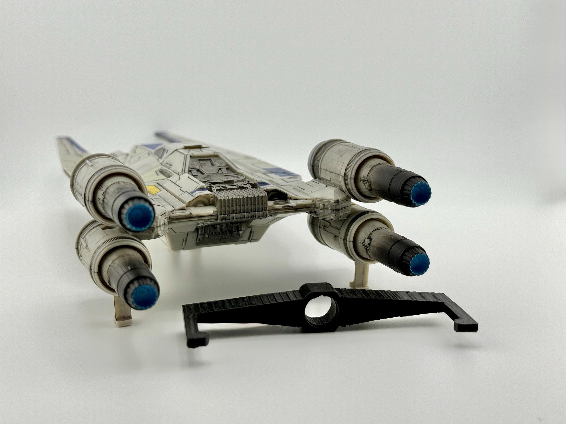 U-Wing Flight Stand STL File | Modular Display Stand for Micro Galaxy Squadron | Cosmic Swap Flight Stands Digital Download