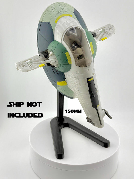 Boba Fett’s Starship (Slave 1) Flight Stand STL File | Modular Display Stand for Micro Galaxy Squadron | Cosmic Swap Digital Download
