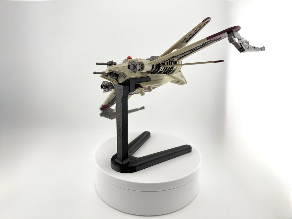 ARC-170 Flight Stand for Micro Galaxy Squadron | Cosmic Swap Flight Stands | Fixed-Height, Multi-Height, Dynamic Packs| Durable Flight Stand