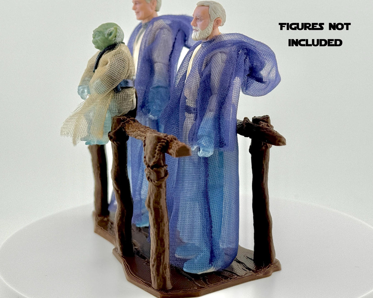 Force Spirit Bridge Display | Force Ghost Bridge Diorama | Star Wars The Vintage Collection | TVC Display Stand | Obi-Wan Anakin Yoda Scene