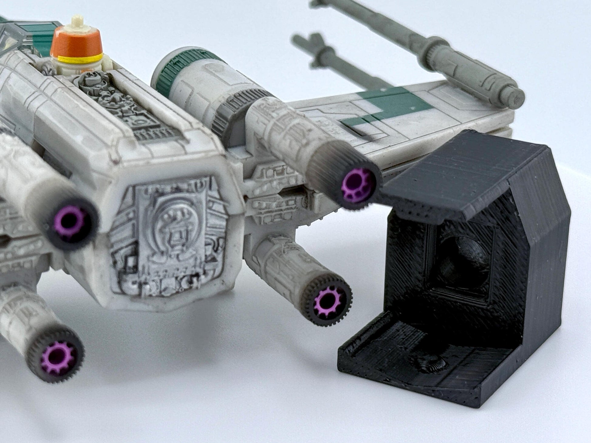 X-Wing Flight Stand STL File | Modular Display Stand for Micro Galaxy Squadron | Cosmic Swap Flight Stands Digital Download