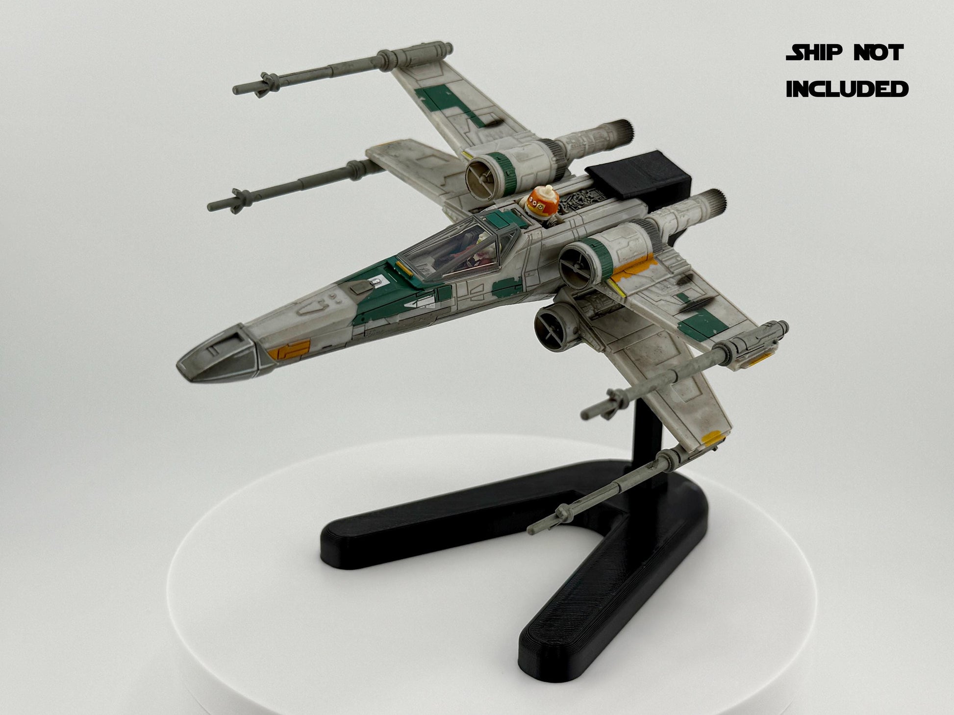 X-Wing Flight Stand STL File | Modular Display Stand for Micro Galaxy Squadron | Cosmic Swap Flight Stands Digital Download