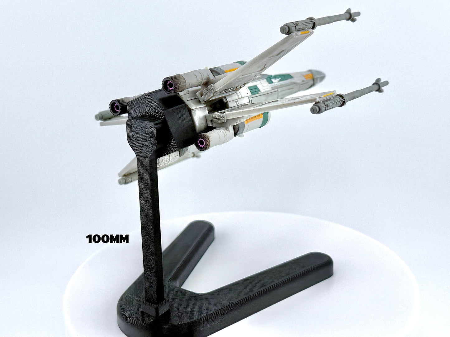 X-Wing Flight Stand STL File | Modular Display Stand for Micro Galaxy Squadron | Cosmic Swap Flight Stands Digital Download