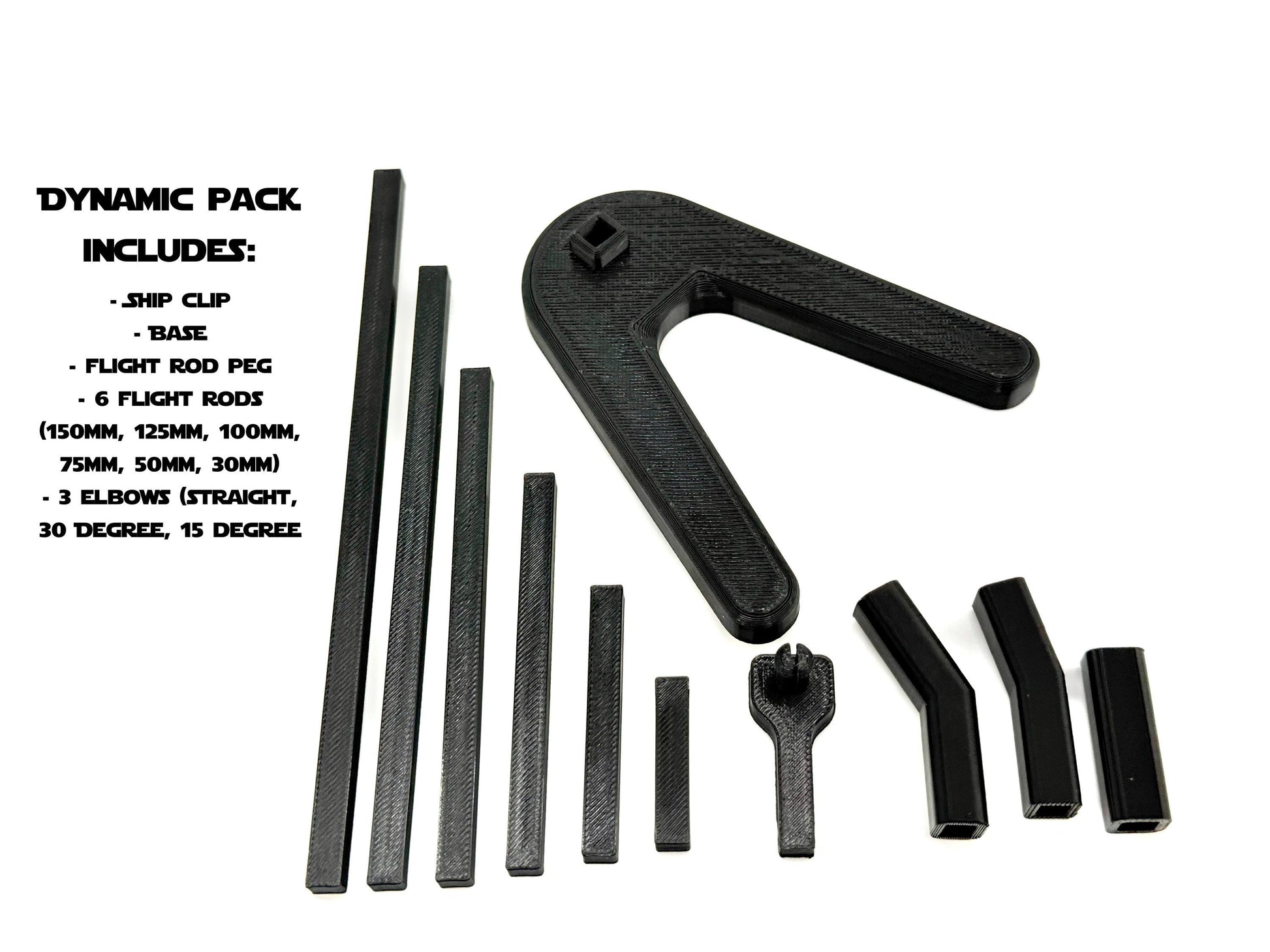 Jedi Starfighter Flight Stand STL File | Modular Display Stand for Micro Galaxy Squadron | Cosmic Swap Flight Stands Digital Download