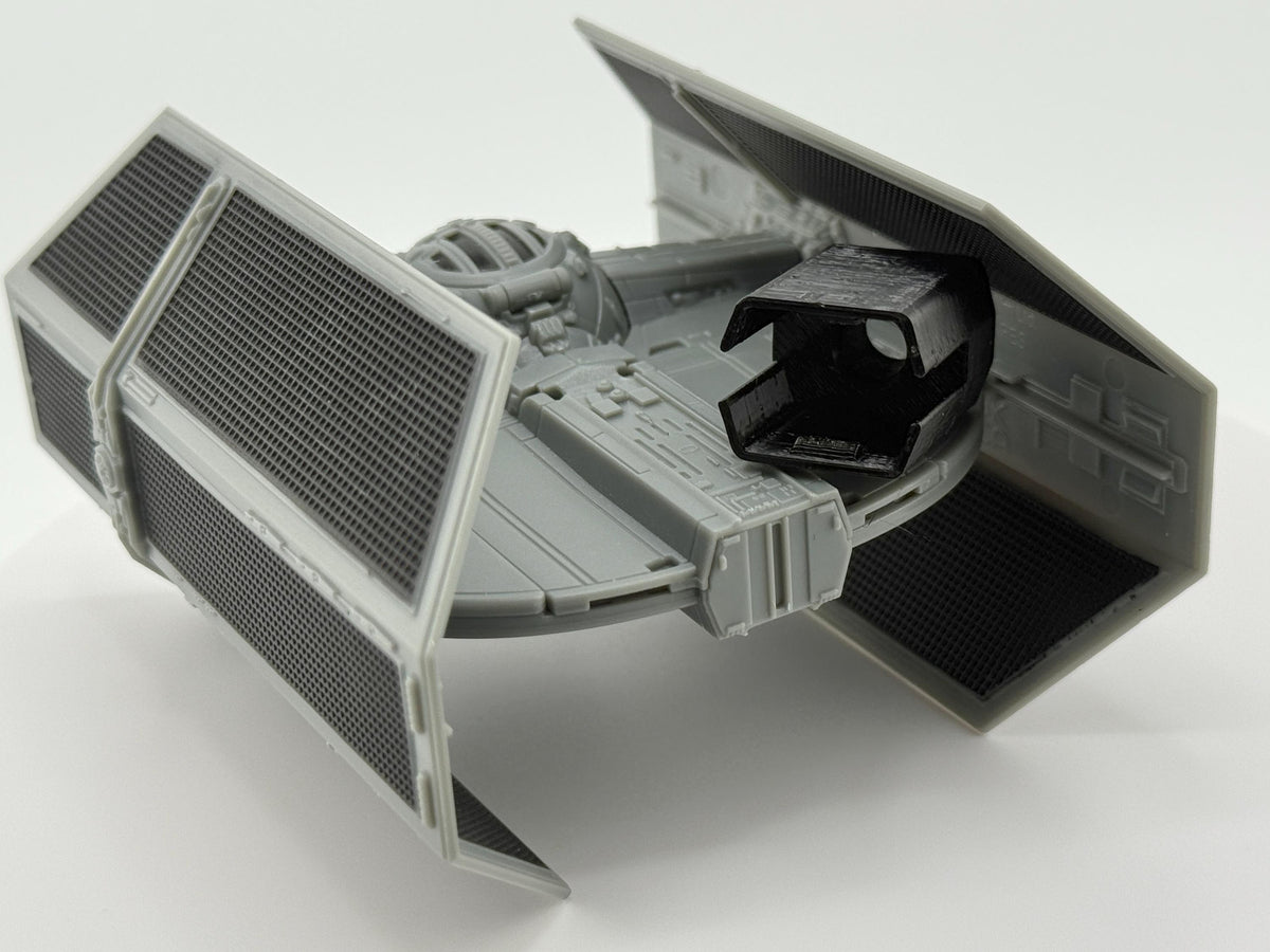 Vader's TIE Advanced Flight Stand STL File | Modular Display Stand for Micro Galaxy Squadron | Cosmic Swap Flight Stands Digital Download