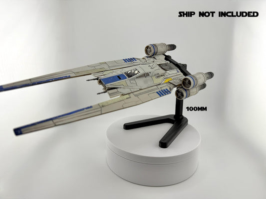 U-Wing Flight Stand STL File | Modular Display Stand for Micro Galaxy Squadron | Cosmic Swap Flight Stands Digital Download