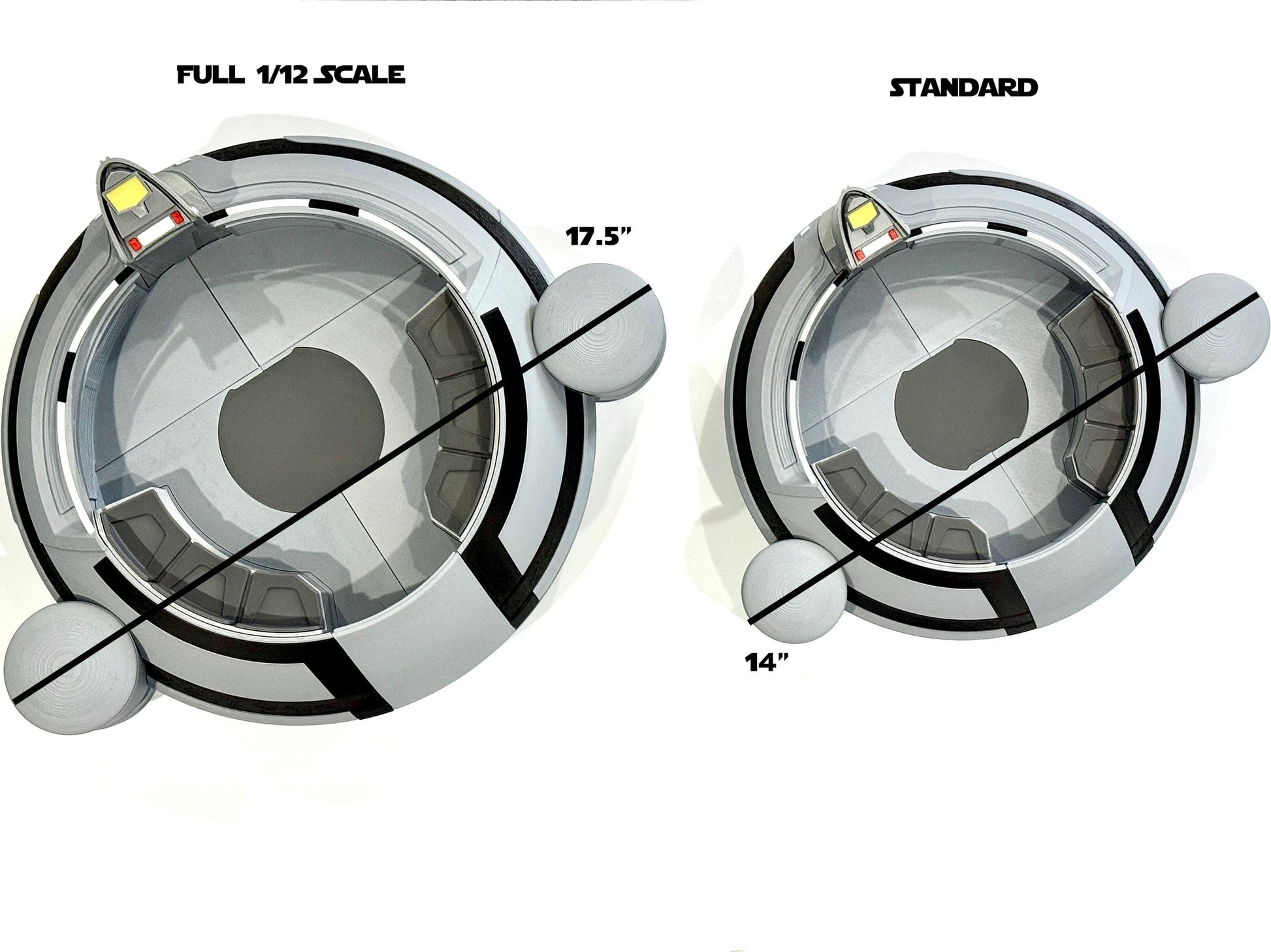 Senate Pod Diorama 1/12 Scale | Star Wars Black Series Display Stand 6 Inch Figure Diorama | Model Kit and Size Options | Landspeeder Luke