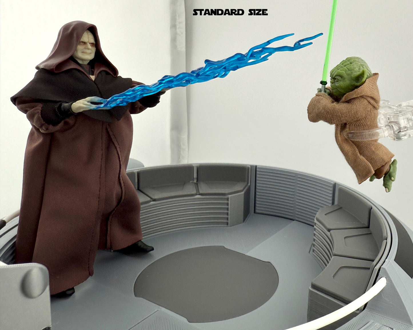 Senate Pod Diorama 1/12 Scale | Star Wars Black Series Display Stand 6 Inch Figure Diorama | Model Kit and Size Options | Landspeeder Luke