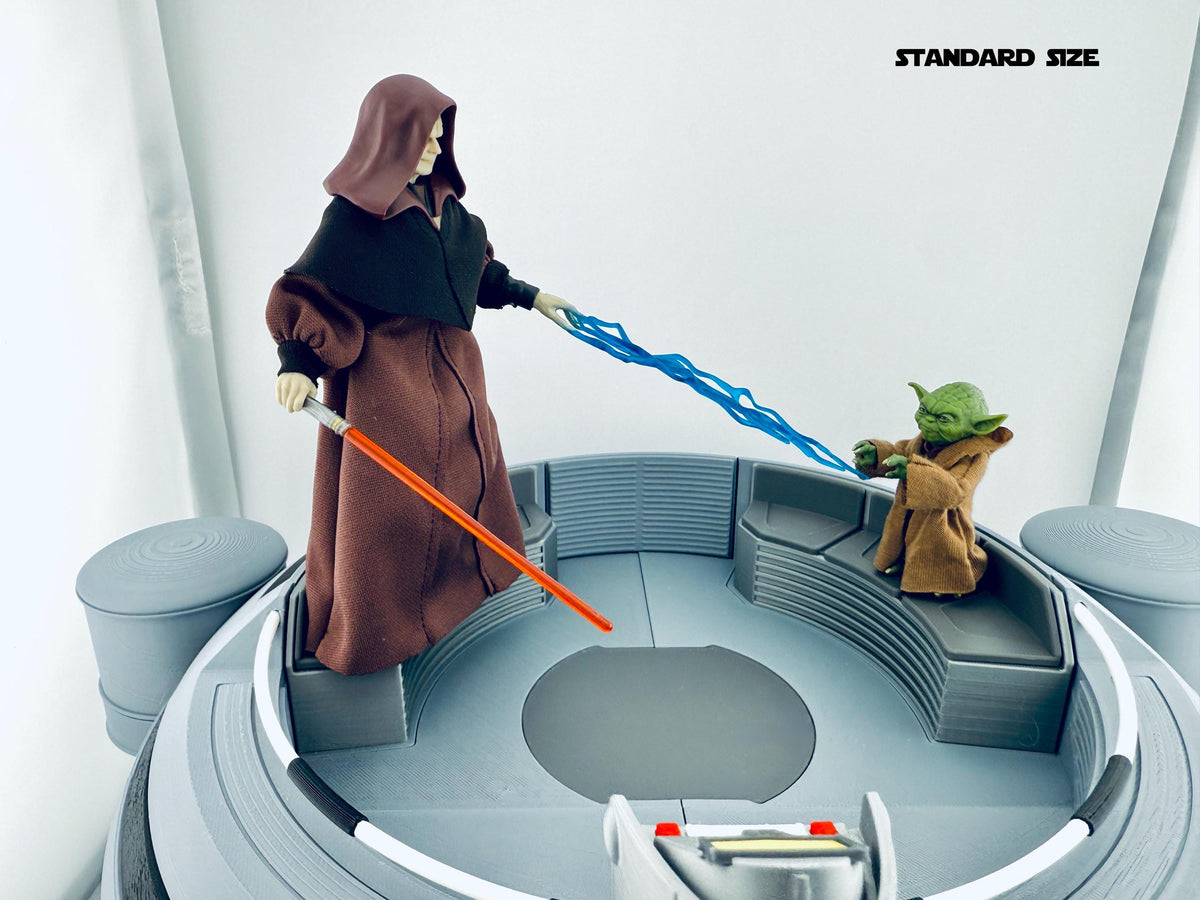 Senate Pod Diorama 1/12 Scale | Star Wars Black Series Display Stand 6 Inch Figure Diorama | Model Kit and Size Options | Landspeeder Luke