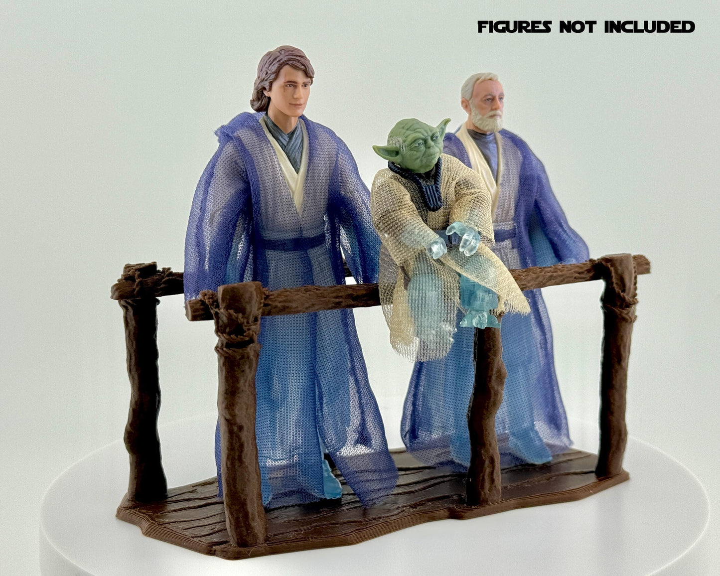 Force Spirit Bridge Display | Force Ghost Bridge Diorama | Star Wars The Vintage Collection | TVC Display Stand | Obi-Wan Anakin Yoda Scene