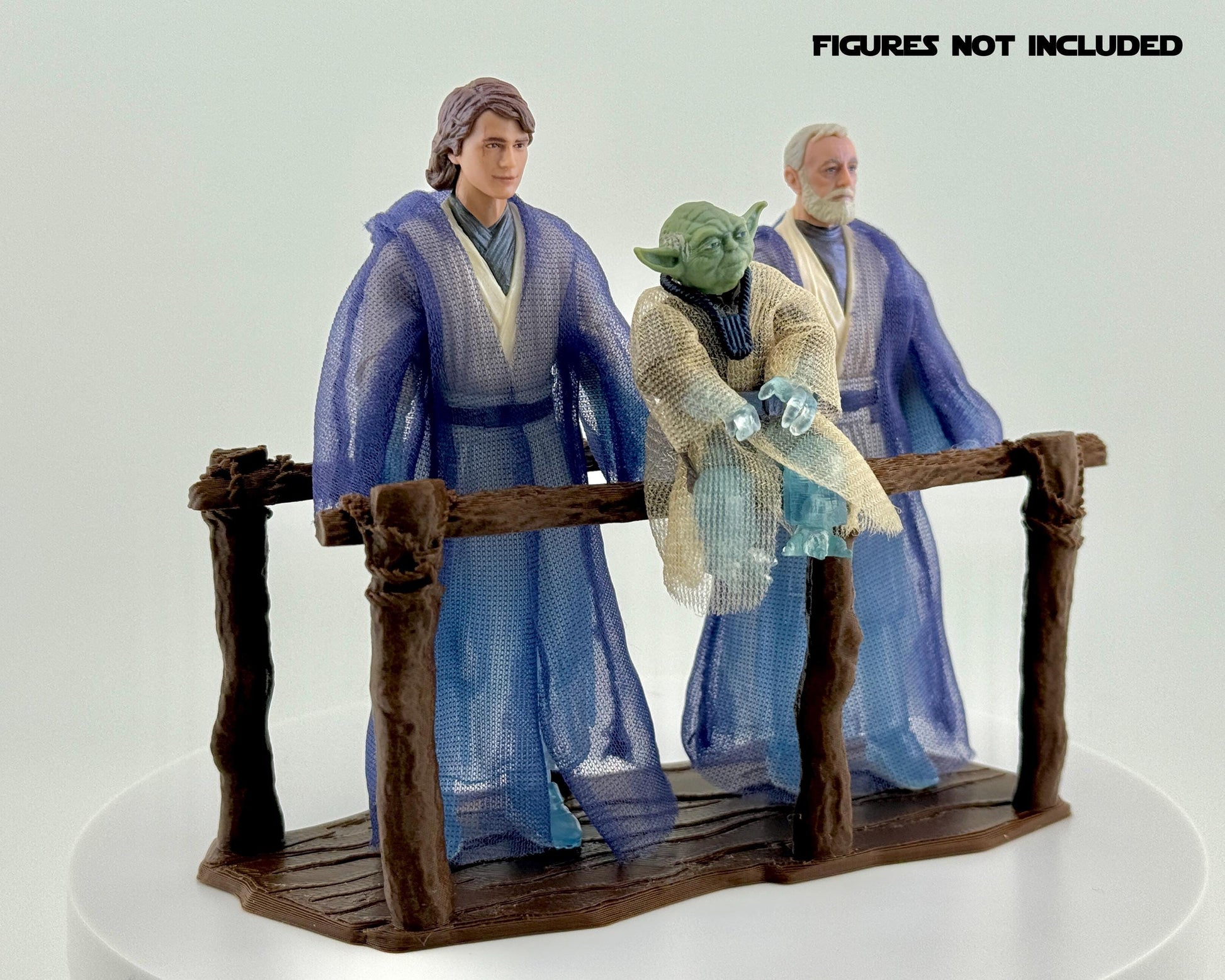 Force Spirit Bridge Display | Force Ghost Bridge Diorama | Star Wars The Vintage Collection | TVC Display Stand | Obi-Wan Anakin Yoda Scene