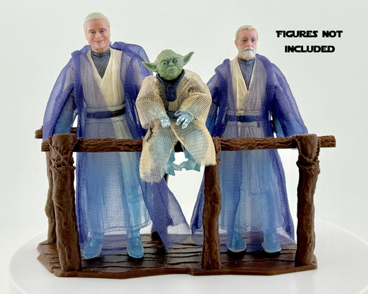 Force Spirit Bridge Display | Force Ghost Bridge Diorama | Star Wars The Vintage Collection | TVC Display Stand | Obi-Wan Anakin Yoda Scene