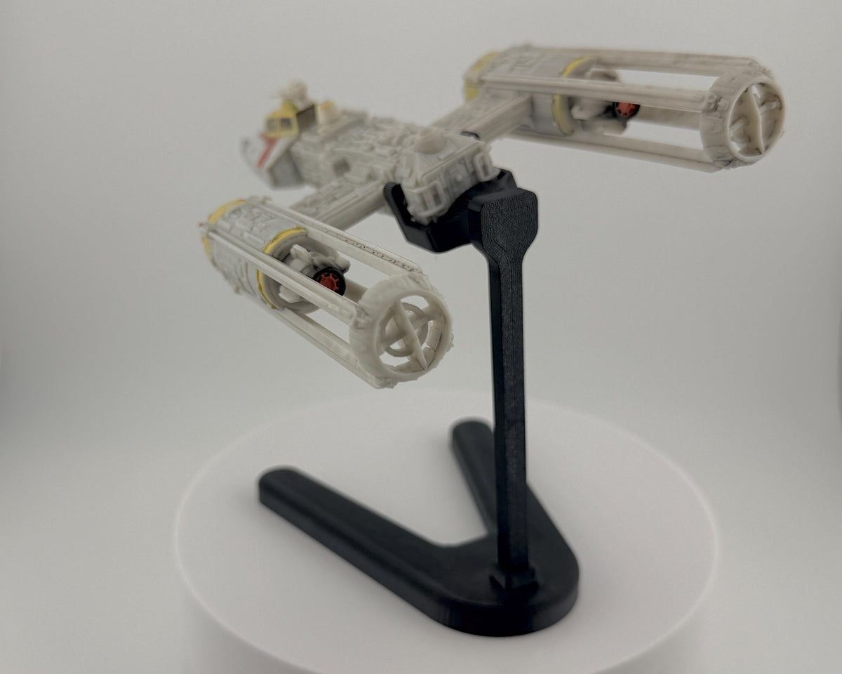 Y-Wing Flight Stand for Micro Galaxy Squadron | Cosmic Swap Display Stand Packs