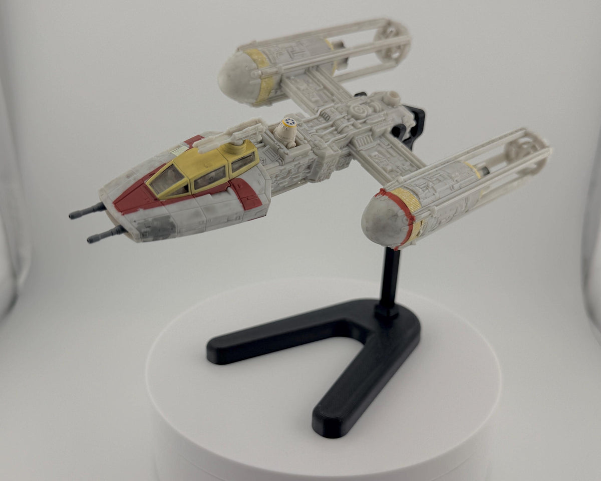 Y-Wing Flight Stand for Micro Galaxy Squadron | Cosmic Swap Display Stand Packs