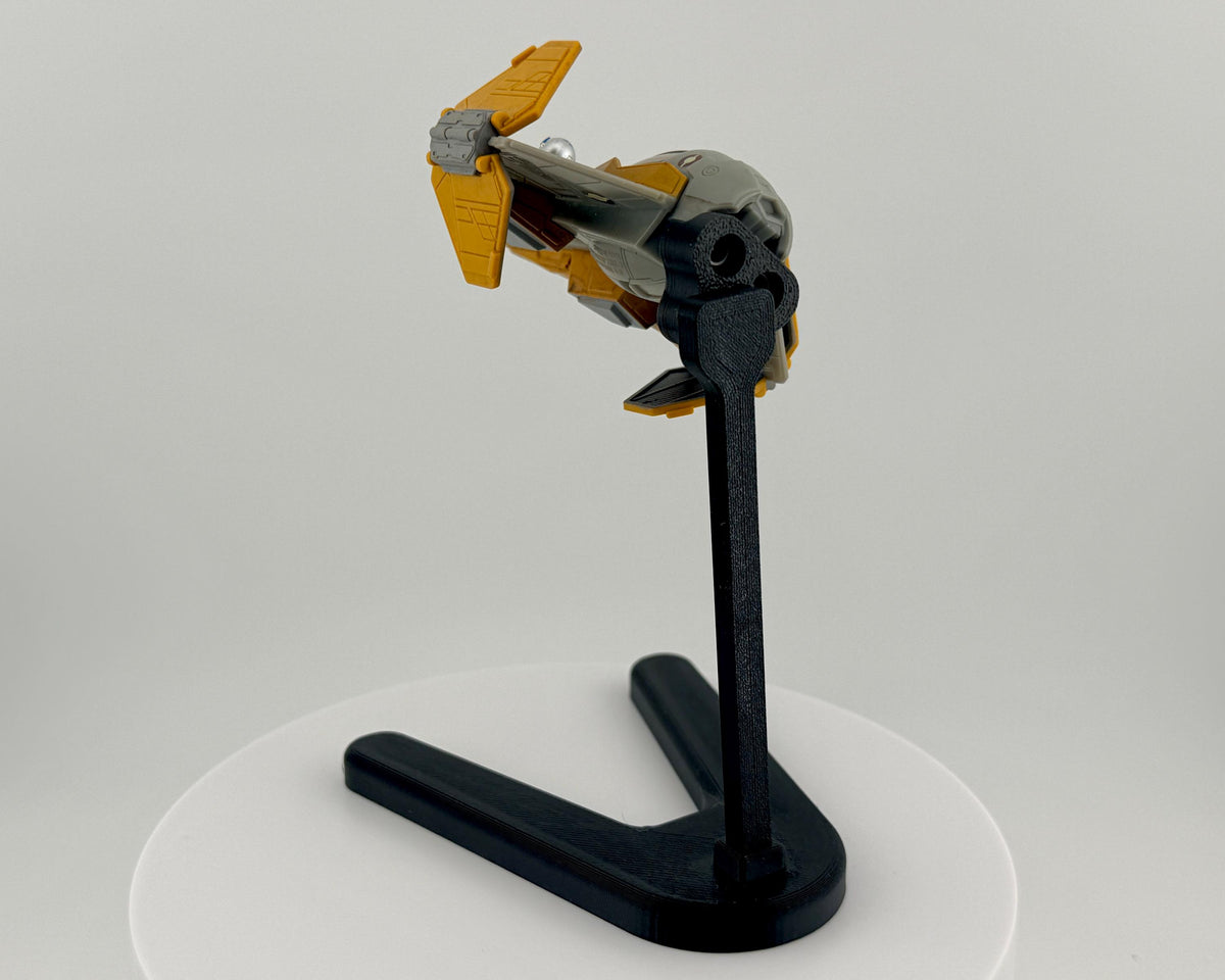 Jedi Interceptor Flight Stand for Micro Galaxy Squadron | Cosmic Swap Display Stand Packs