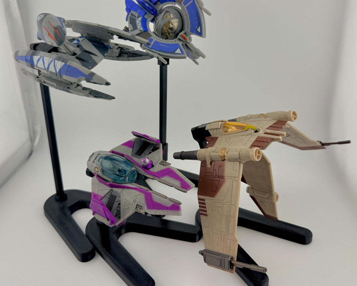 V-19 Torrent Starfighter Flight Stand for Micro Galaxy Squadron | Cosmic Swap Display Stand Packs