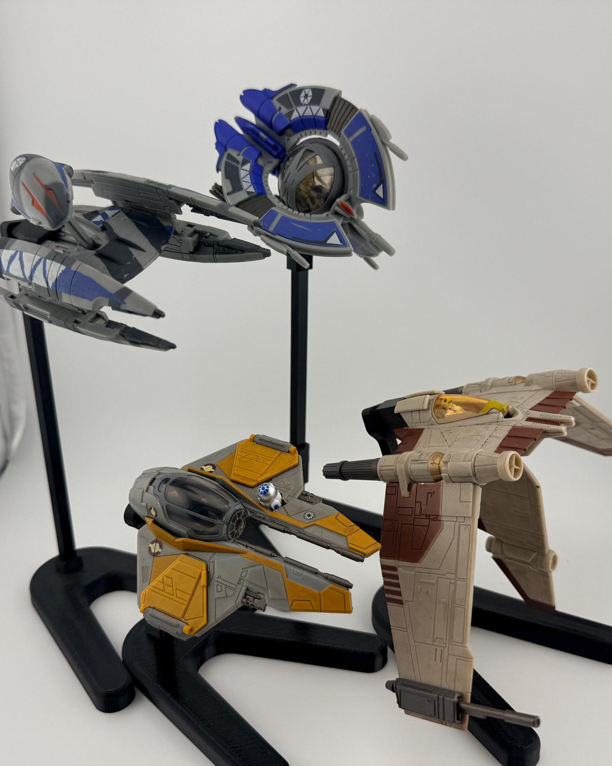 V-19 Torrent Starfighter Flight Stand for Micro Galaxy Squadron | Cosmic Swap Display Stand Packs