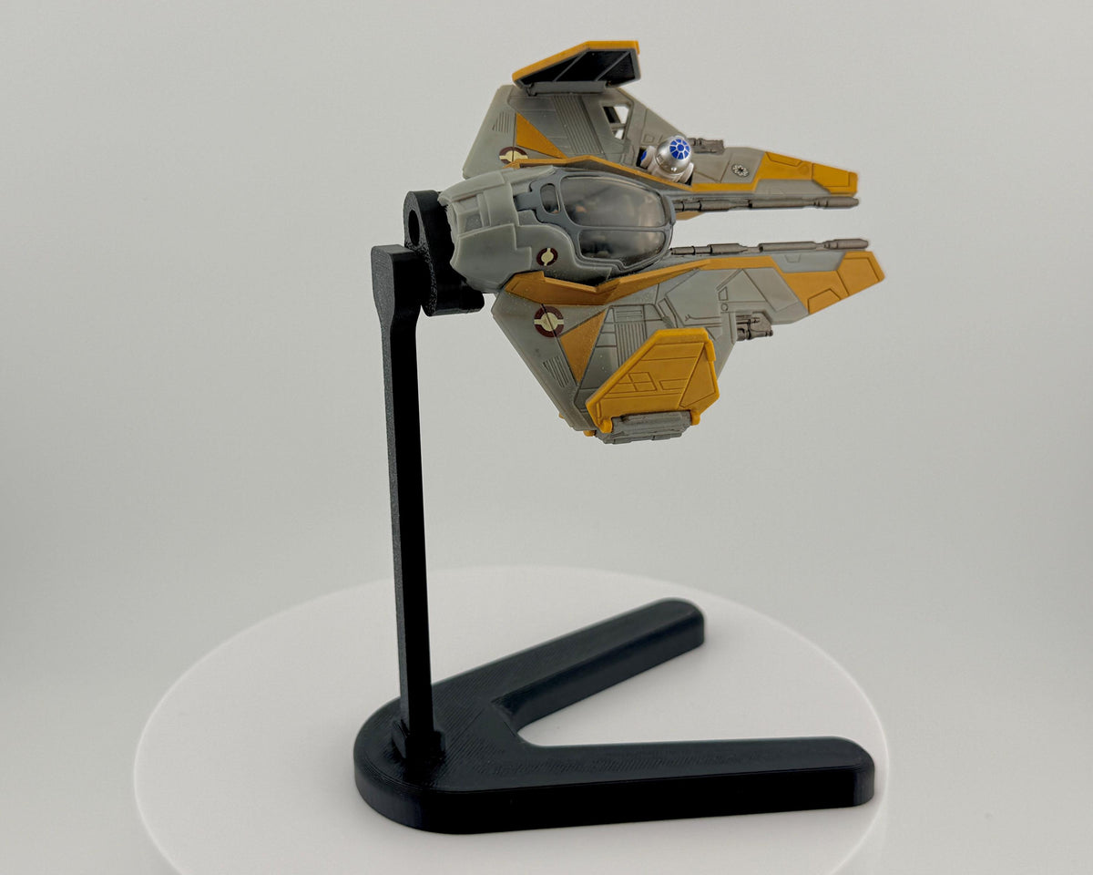 Jedi Interceptor Flight Stand for Micro Galaxy Squadron | Cosmic Swap Display Stand Packs